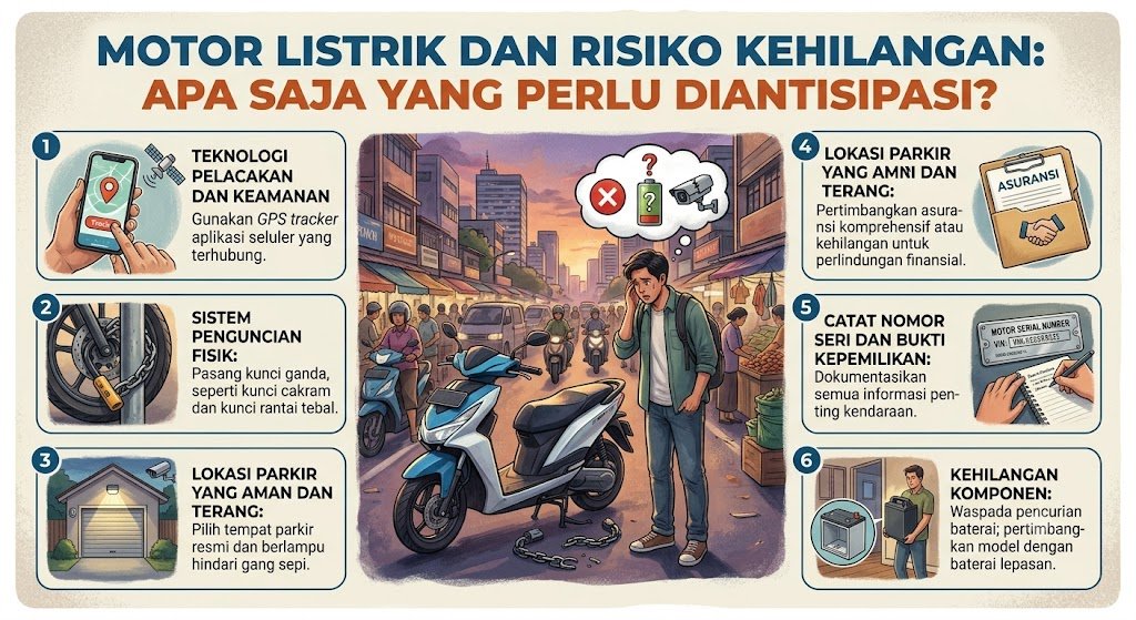 Motor Listrik dan Risiko Kehilangan: Hal yang Perlu Diwaspadai Pengguna