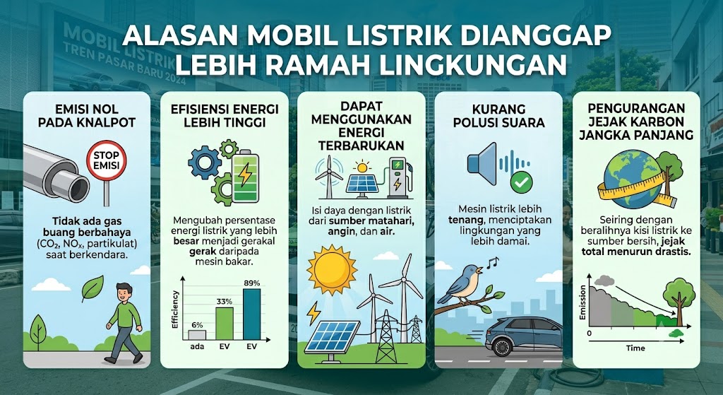 Alasan Mobil Listrik Dianggap Lebih Ramah Lingkungan Alasan Mobil Listrik Dianggap Lebih Ramah Lingkungan