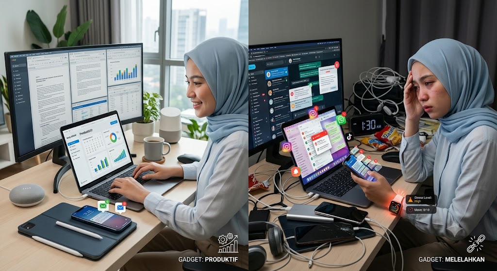 Gadget: Membuat Hidup Lebih Produktif atau Justru Melelahkan? Gadget: Membuat Hidup Lebih Produktif atau Justru Melelahkan?