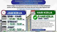 aturan baru pemkot jambi jam masuk kerja asn resmi digeser mulai juni 2026 aturan baru pemkot jambi jam masuk kerja asn resmi digeser mulai juni 2026
