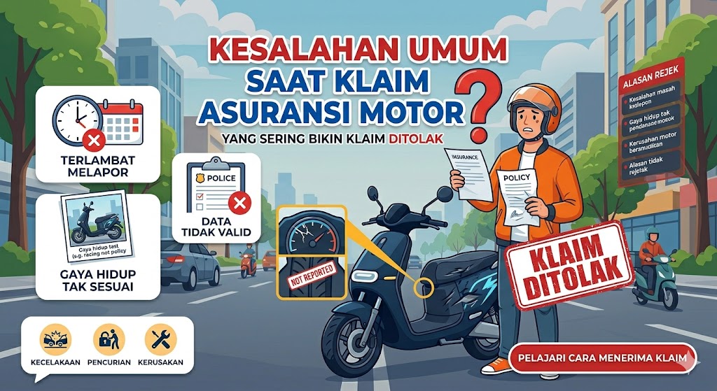Kesalahan Umum Saat Klaim Asuransi Motor yang Wajib Dihindari Pengguna Motor
