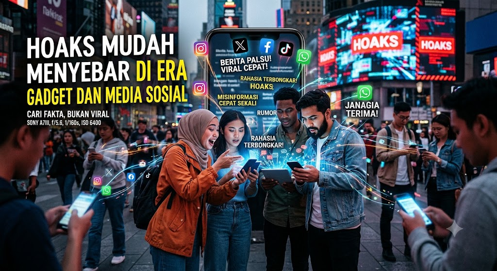 Hoaks Mudah Menyebar di Era Gadget dan Media Sosial