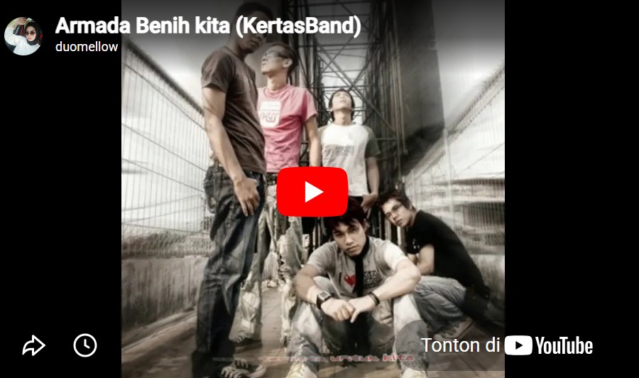 lagu benih cinta kertas band.
