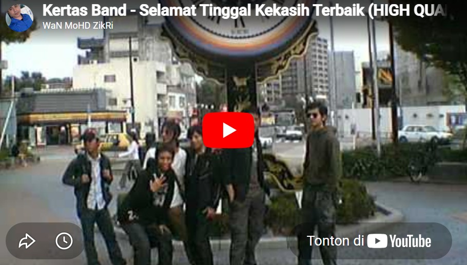 lagu selamat tinggal kekasih terbaik kertas band.