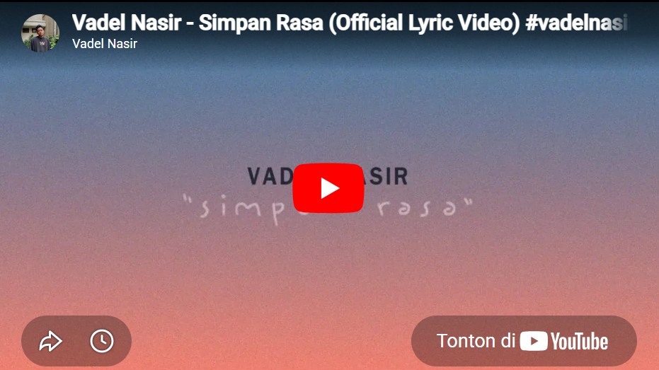 lagu simpan rasa vadel nasir. lagu simpan rasa vadel nasir.