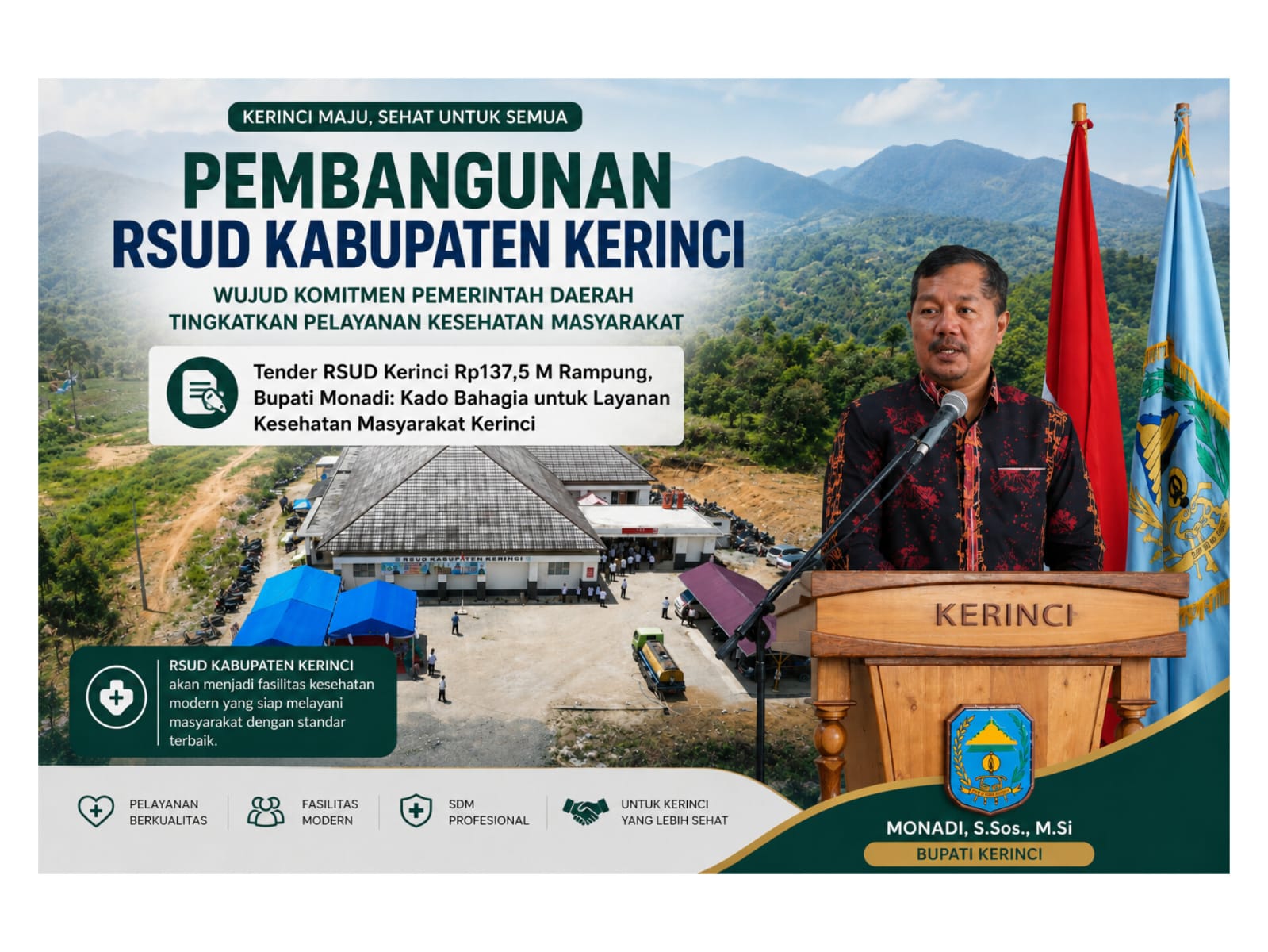 Tender RSUD Kerinci Rp137,5 M Rampung Tender RSUD Kerinci Rp137,5 M Rampung