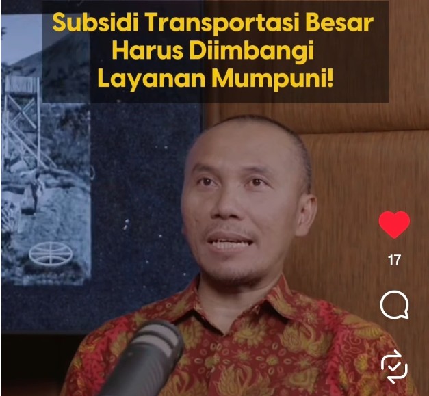 Cakap Ketua Edi : Subsidi Transportasi Umum Harus Berbanding Lurus dengan Kualitas Layanan dan Keselamatan Cakap Ketua Edi : Subsidi Transportasi Umum Harus Berbanding Lurus dengan Kualitas Layanan dan Keselamatan
