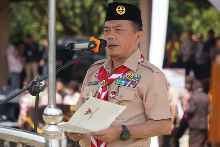 Buka Jambore Daerah Pramuka Jambi, Gubernur Al Haris: Sebagai Wadah Mengasah Wawasan, Kepemimpinan dan Kemandirian Buka Jambore Daerah Pramuka Jambi, Gubernur Al Haris: Sebagai Wadah Mengasah Wawasan, Kepemimpinan dan Kemandirian