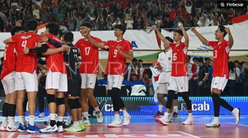 Sejarah! Timnas Voli Indonesia Hancurkan Korea Selatan 3-0, Resmi Juara AVC Men's Volleyball Cup 2026
