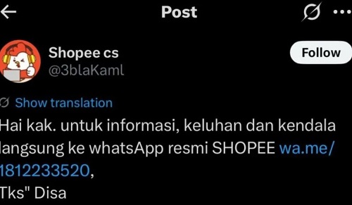 waspada modus cs palsu di media sosial, incar pengguna yang suka mengeluh online