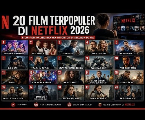20 film terpopuler di netflix 2026, nomor 1 bikin penonton seluruh dunia ketagihan