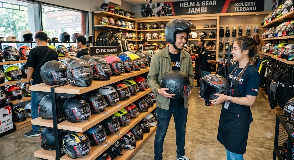Memilih Helm Motor Yang Baik