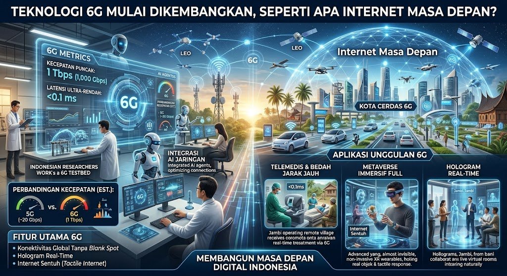 Teknologi 6G Mulai Dikembangkan, Seperti Apa Internet Masa Depan?
