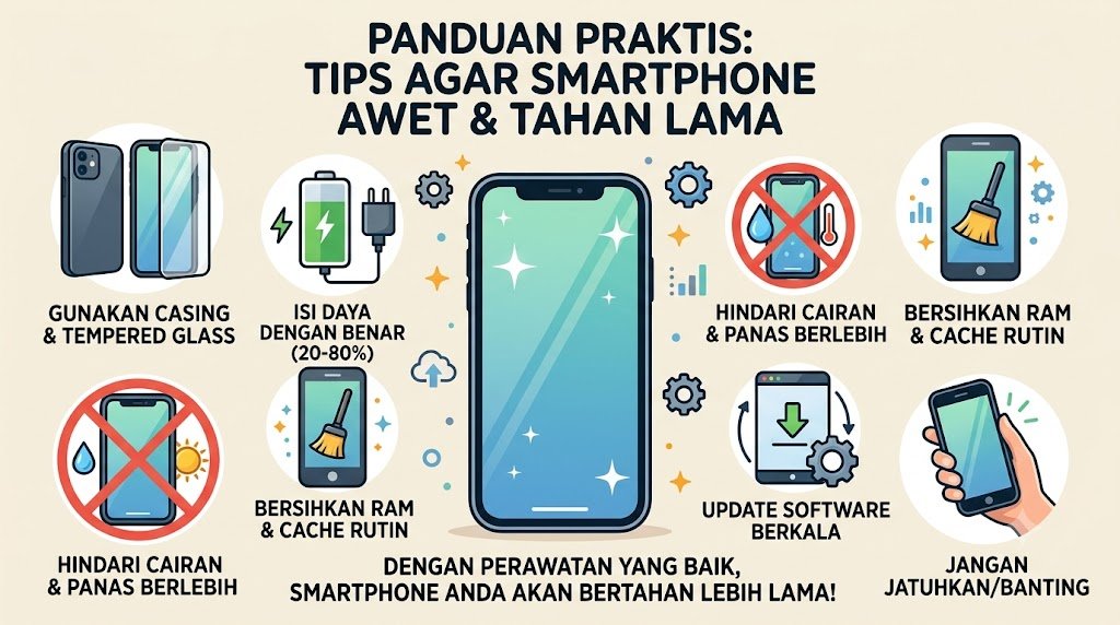 Tips Agar Smartphone Tetap Awet dan Tidak Cepat Rusak
