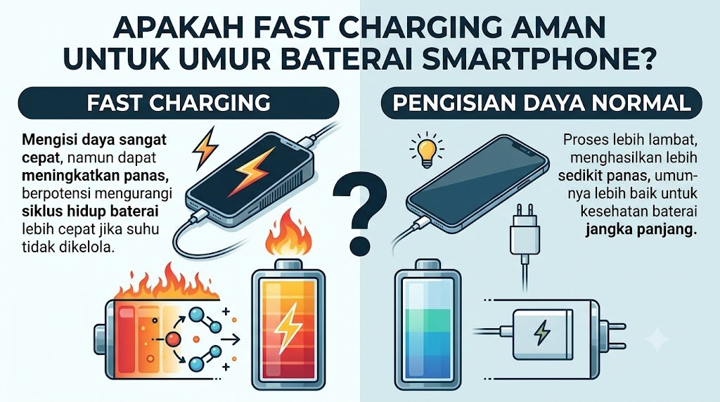 Apakah Fast Charging Aman untuk Umur Baterai Smartphone?