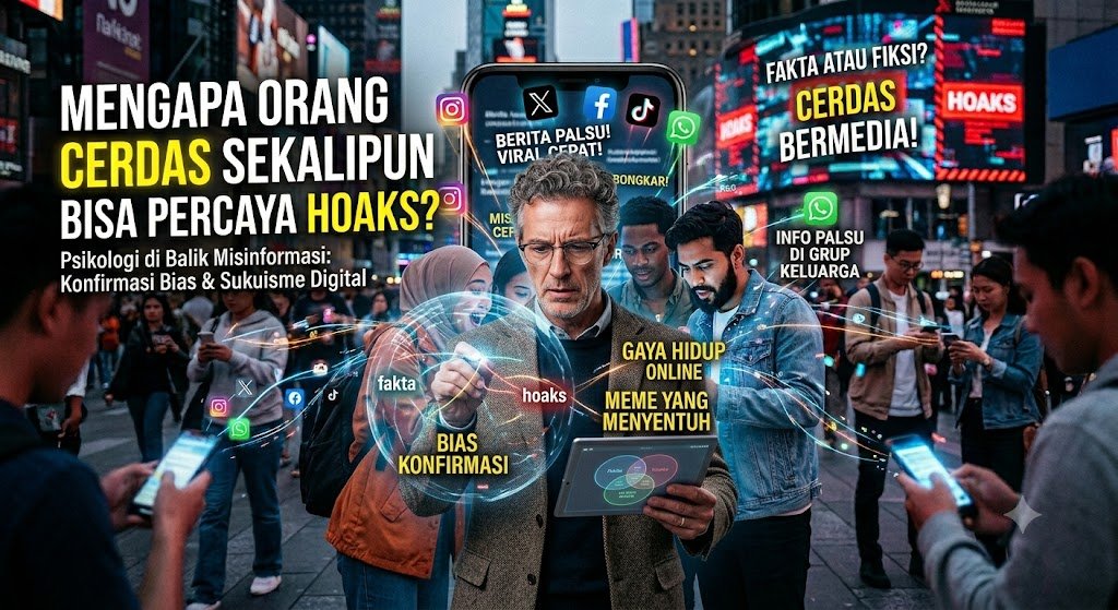 Orang Cerdas Sekalipun Bisa Percaya Hoaks Orang Cerdas Sekalipun Bisa Percaya Hoaks