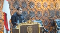 Bupati Merangin, M. Syukur dalam Rapat Paripurna Ketiga Masa Persidangan Ketiga Bagian Kedua Tahun Sidang 2026 di Gedung DPRD Kabupaten Merangin, Bangko, Senin (20/7/2026). Bupati Merangin, M. Syukur dalam Rapat Paripurna Ketiga Masa Persidangan Ketiga Bagian Kedua Tahun Sidang 2026 di Gedung DPRD Kabupaten Merangin, Bangko, Senin (20/7/2026).