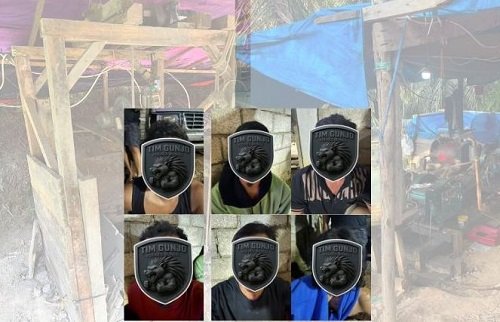 operasi peti 6 penambang emas ilegal lubang jarum berhasil diciduk polisi di perut bumi