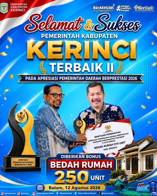 Kerinci Terbaik II Program 3 Juta Rumah