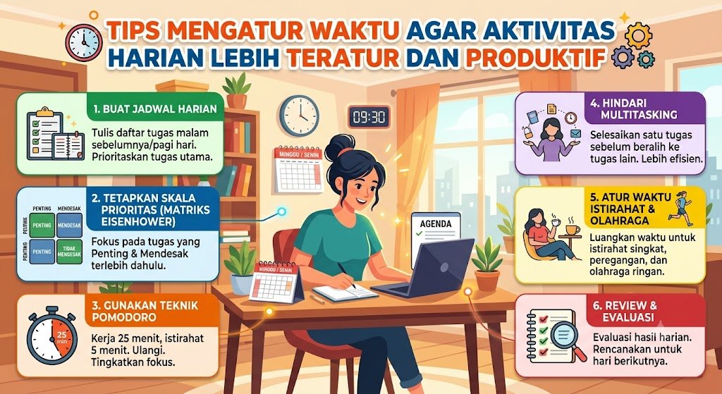 Mengatur Waktu agar Aktivitas Harian Lebih Teratur dan Produktif