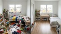 Kamar yang berantakan dan Kamar yang rapi