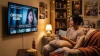 Perempuan Sedang Menangis Karna Nonton Drama Perempuan Sedang Menangis Karna Nonton Drama
