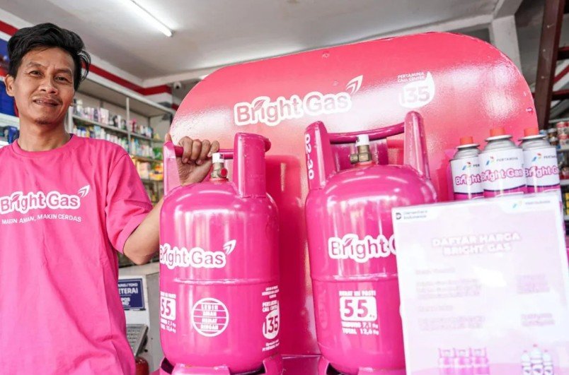 Harga LPG Bright Gas per 15 Agusutus Turun