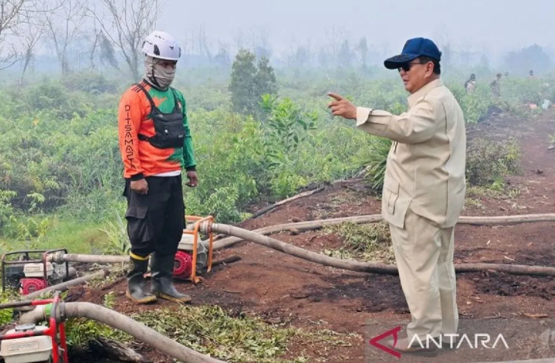 Prabowo Bakal Tinjau Penanganan Karhutla Sumatera