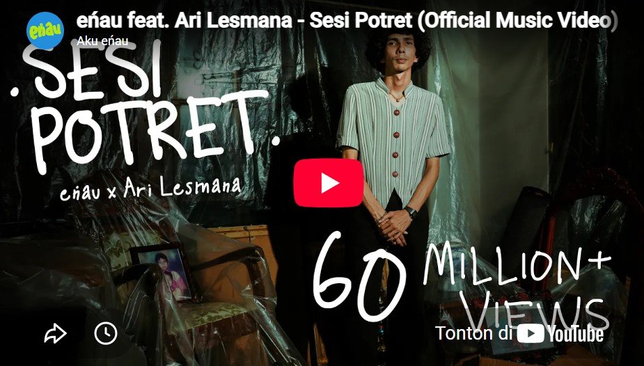 sedih, lirik lagu sesi potret enau ft ari lesmana