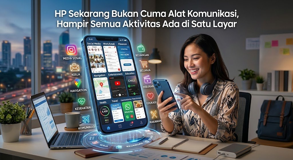 HP Sekarang Bukan Cuma Alat Komunikasi, Hampir Semua Aktivitas Ada di Satu Layar