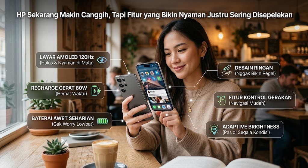 Fitur HP yang Bikin Nyaman Justru Sering Disepelekan