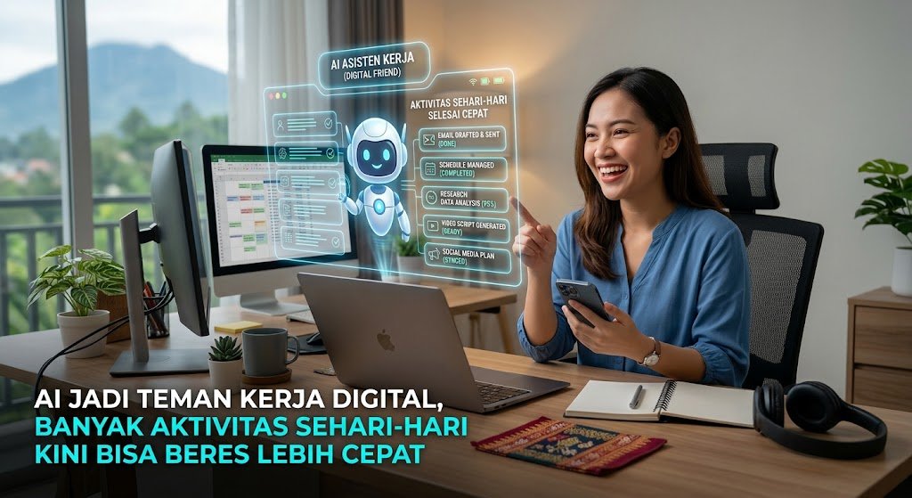AI Jadi Teman Kerja Digital, Banyak Aktivitas Sehari-hari Kini Bisa Beres Lebih Cepat