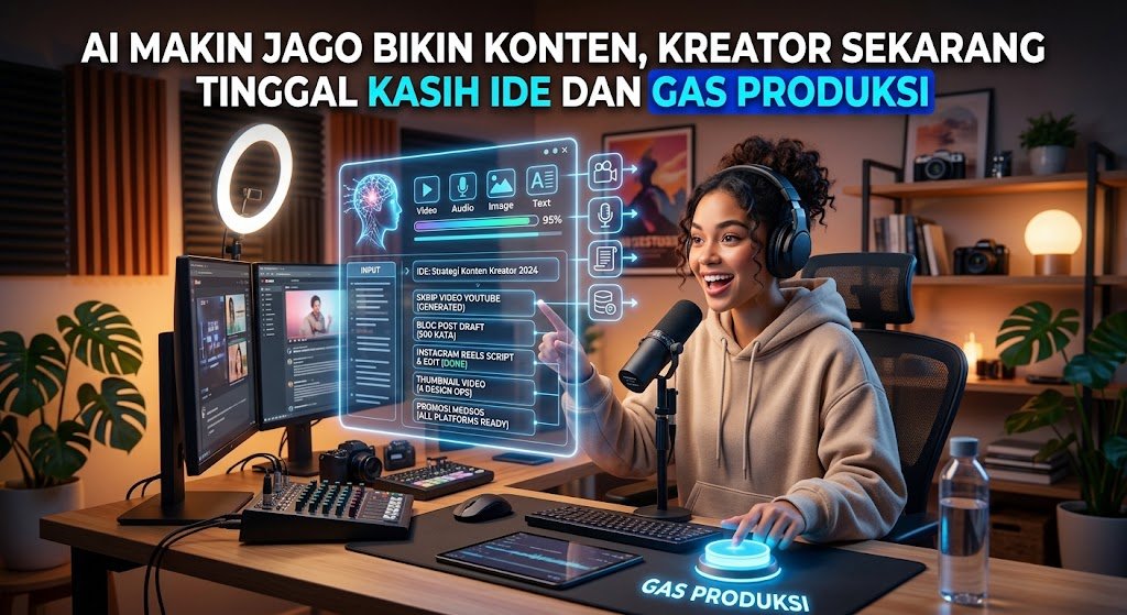 AI Makin Jago Bikin Konten, Kreator Sekarang Tinggal Kasih Ide dan Gas Produksi