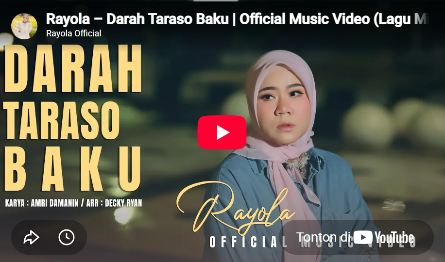 bermakna, lirik lagu darah taraso baku rayola