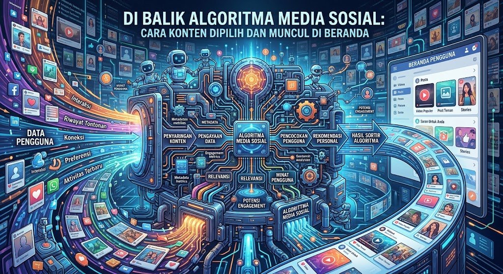 AI di Balik Algoritma Media Sosial, Cara Konten Dipilih dan Muncul di Beranda