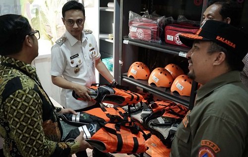resmikan posko siaga bencana buluran kenali, wawako jambi tekankan pentingnya mitigasi