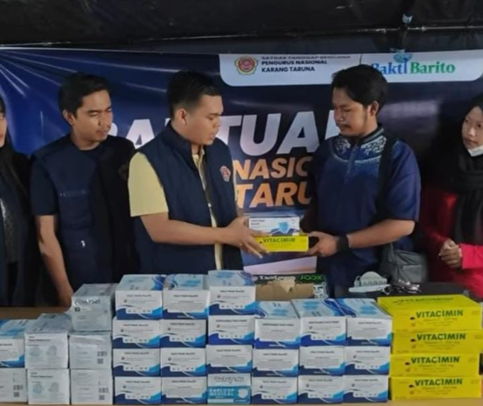 Pengurus Nasional Karang Taruna Kirim Bantuan, Masker dan Vitamin Disalurkan di Kota Jambi