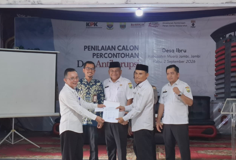 Desa Ibru Raih Predikat Istimewa 99, Bupati Muaro Jambi: Jadikan Contoh Desa Antikorupsi