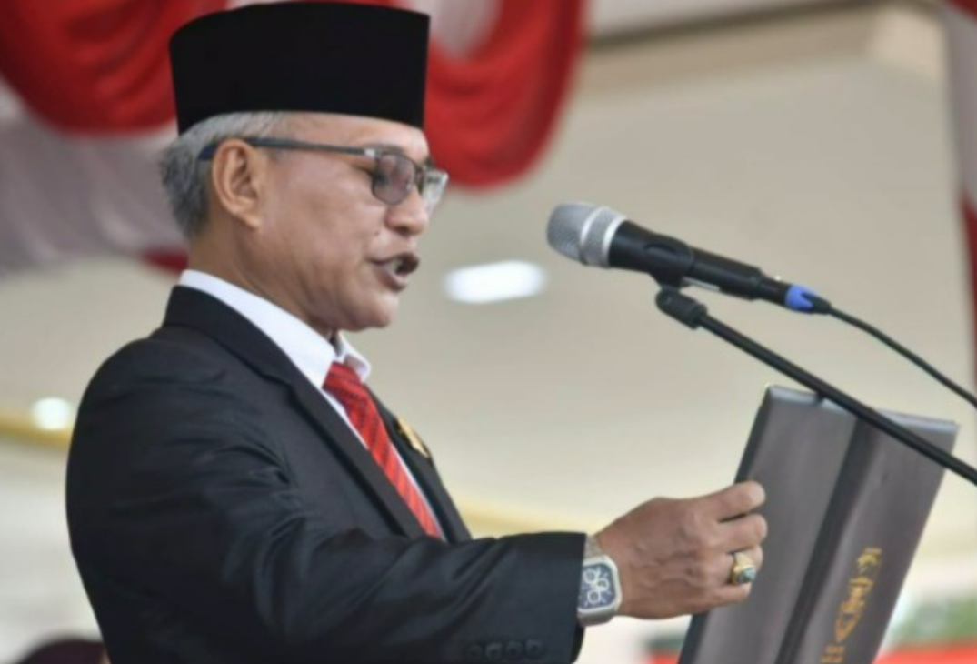 Ketua DPRD Muaro Jambi Bacakan Teks Proklamasi pada HUT ke-81 Kemerdekaan RI