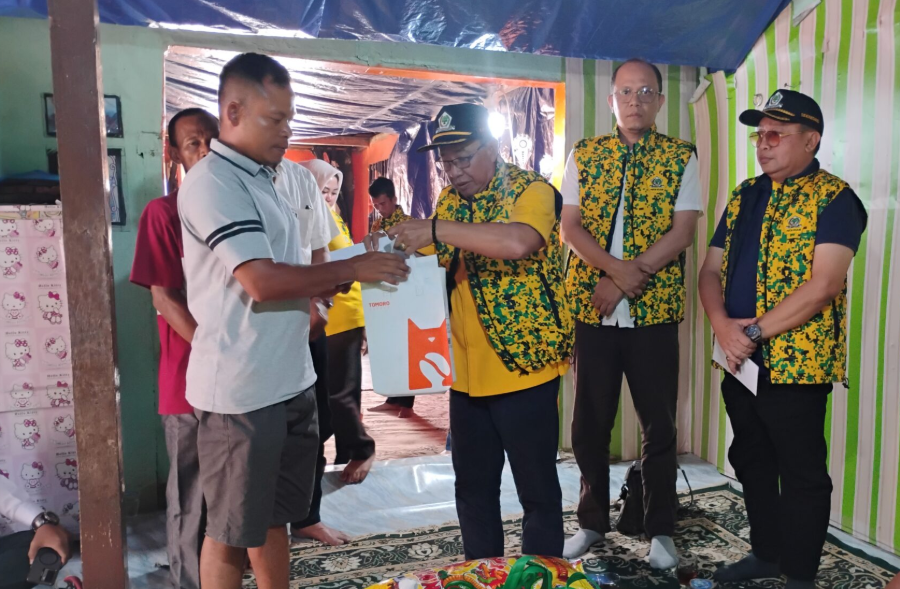 Golkar Muaro Jambi Salurkan Bantuan untuk Korban Kebakaran di Desa Arang Arang