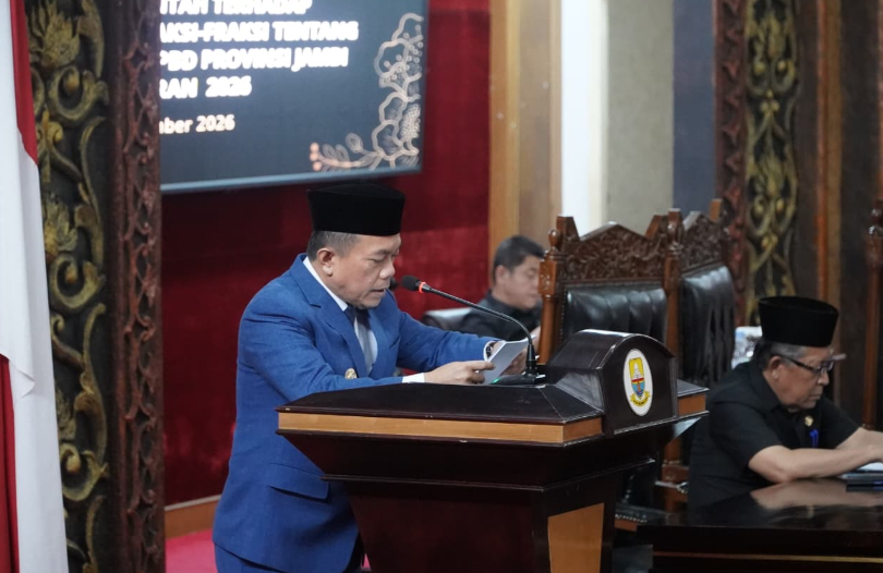 Gubernur Al Haris Sampaikan Tanggapan Pemerintah atas Pandangan Umum Fraksi terhadap Rancangan Perubahan APBD Provinsi Jambi TA 2026