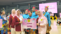 PERWOSI Jambi Pertahankan Gelar Juara Nasional Senam Kreasi 2026