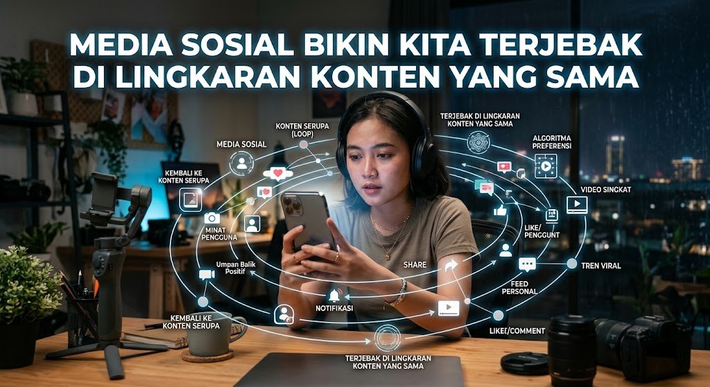 Media Sosial Bikin Kita Terjebak di Lingkaran Konten yang Sama