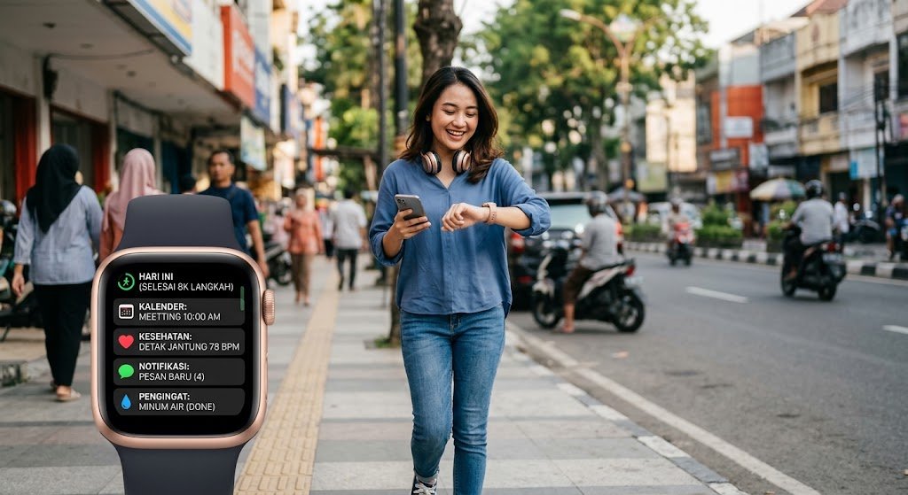 Smartwatch yang membantu aktivitas sehari hari