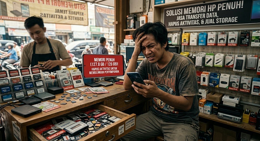Memori HP Cepat Penuh Padahal Aplikasi Sedikit? Ini Penyebab yang Sering Tidak Disadari