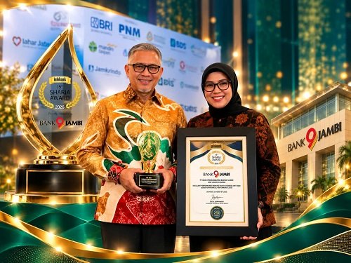 kinerja keuangan cemerlang, bank jambi raih penghargaan bergengsi di infobank sharia award 2026