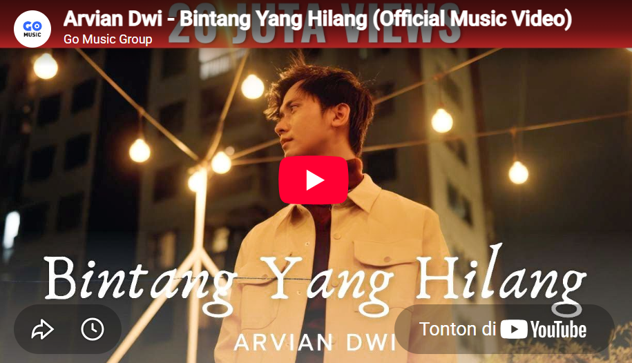 lagu bintang yang hilang arvian dwi.