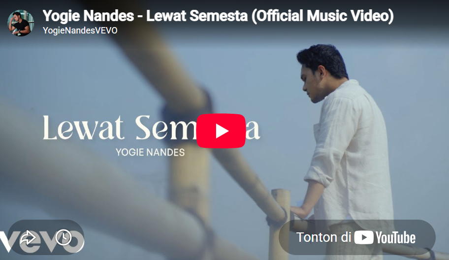 lagu lewat semesta yogie nandes.