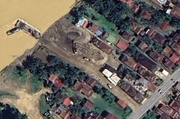 operasional stockpile pasir cv lintas makmur sejahtera di desa penyengat olak