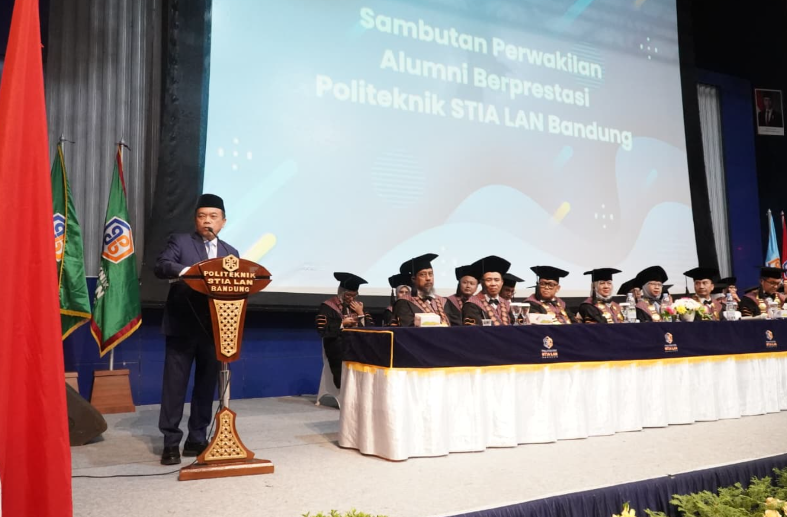 Hadiri Wisuda XLIV Poltek STIA LAN Bandung, Al Haris: Alumni Harus Memberikan yang Terbaik untuk Bangsa